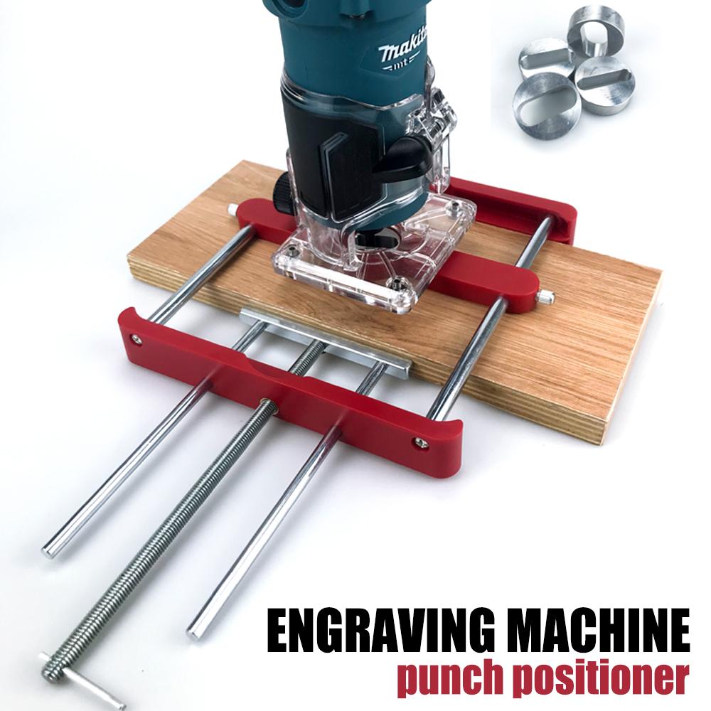 Drilling Locator Tool Precise Drilling Guide Jig Adjustable Centering Dowel Jig Woodworking Hole Punch Positioner Mortising Jig