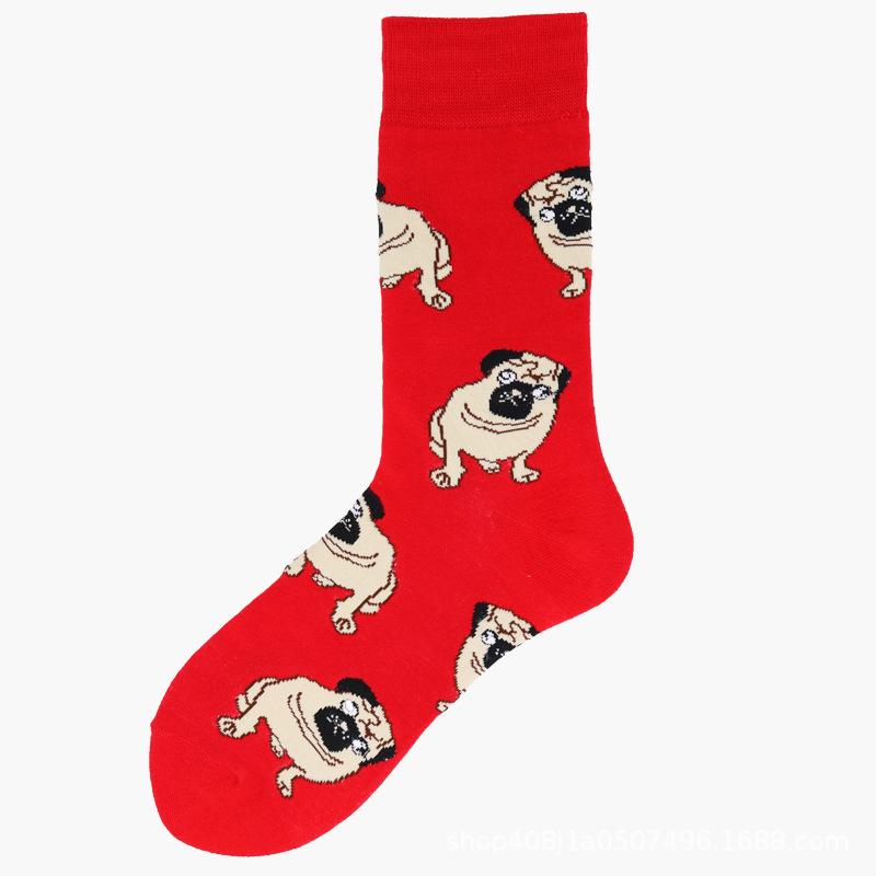 Hundreds Fashion Personality Cotton Socks Unisex Men Happy Street Skateboard Fruits Harajuku Gift Funny Boys Male Dress Sox