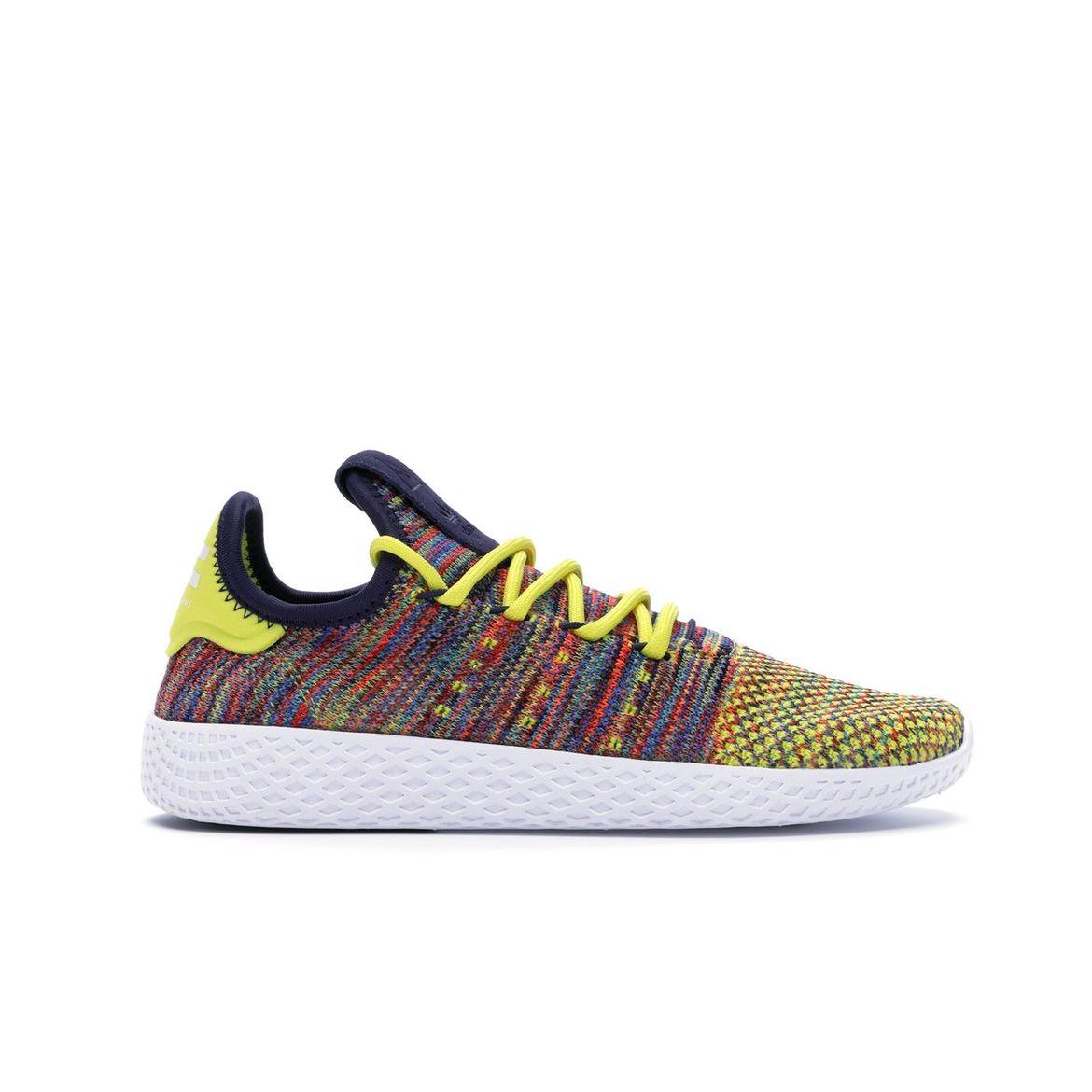 

adidas Pharrell x Tennis Hu Multi-Color Unisex Sneakers Semi-Frozen-Yellow Noble-Ink White BY2673