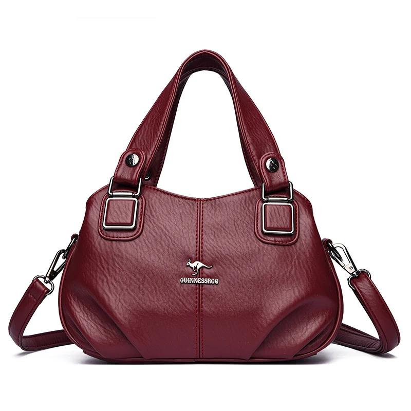 Fashion Women New Shoulder Crossbody Bags Ladies Brand Designer Handbag Female Large Capacity Solid Color Leather Messenger Bags