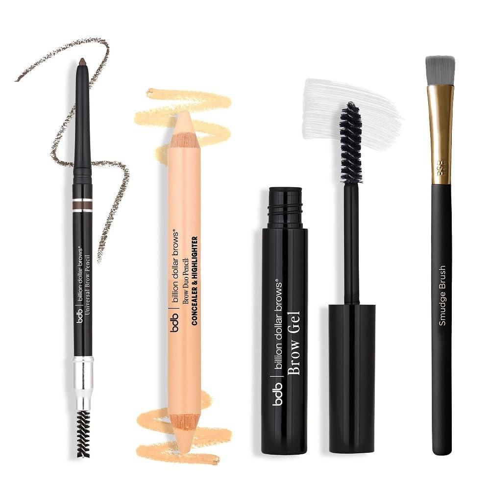 The $1 Billion Eyebrow Seller Kit Universal Brow Pencil Duo Includes a Gel Smudge Brush and Is a Product for Perfectly Defined Eyebrows. 1 Pcs