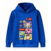 Kids Boys Girls Hoodie Cartoon Space Alien Bear Print Pullover Sweatshirt Casual Long Sleeve Top for Toddler Children