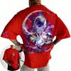 Dragon Ball Print Cotton Tshirt 2026 Summer New Arrivals Oversized Mens Tees Frieza Fan TShirt UnisexChildrens Sportswear