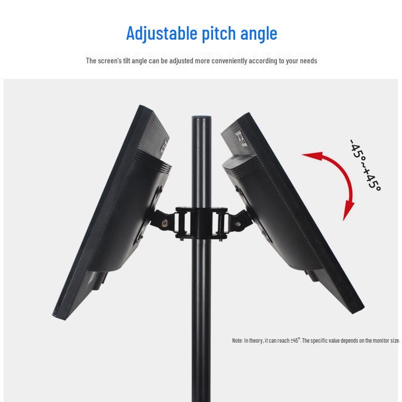 Jianleji Dual Monitor Stand with Adjustable Height and Backrest