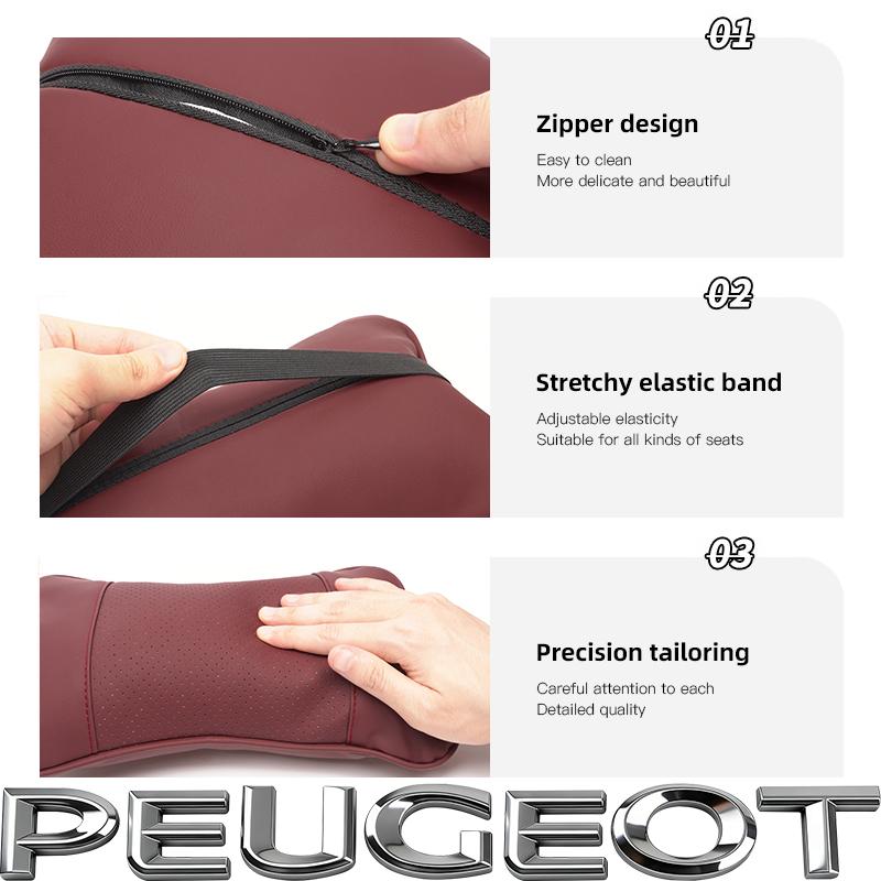Car Tire Valve/ Car Headrest/Lumbar Support Auto Neck Pillow Waist Cushion For VW GTI Polo Golf MK7 Passat B6 Tiguan Jetta T-ROC