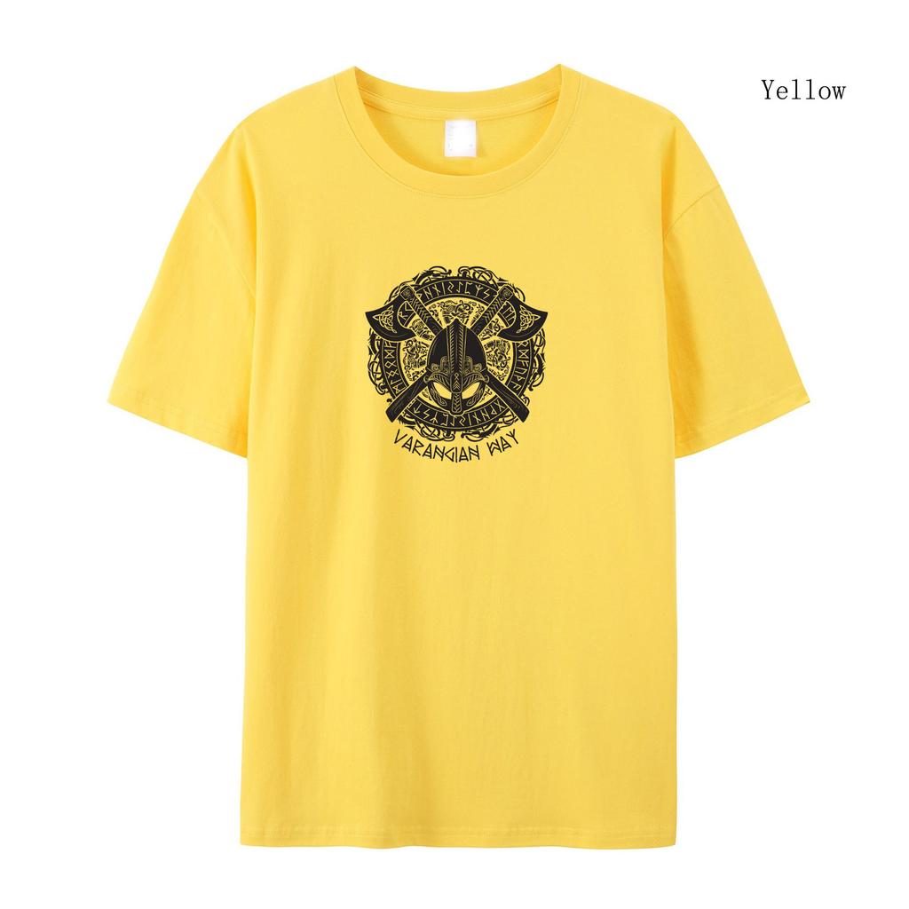 Women's T-shirt Summer Short Sleeved T-shirt Viking T-shirt  Fashion Personality Printing Short Sleeved T-shirt Loose Retro