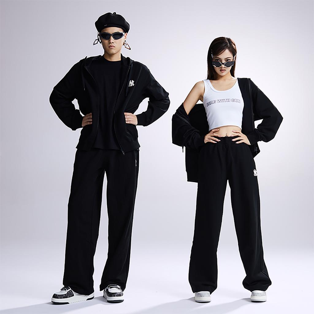 New MLB Sweatshirt Jacket Unisex Black 3ATRB0134-50BKS