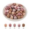 10Pcs 14mm Printed Hexagon Silicone Beads Leopard Bead For Jewelry Making DIY Beadable Pen Keychain Bracelet Accessories