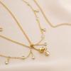 Geometric Water Drop Sparkling Zircon Tassel Waist Chain Women Classic Fashion Sexy Beach Zircon Navel Nails Body Chain Jewelry