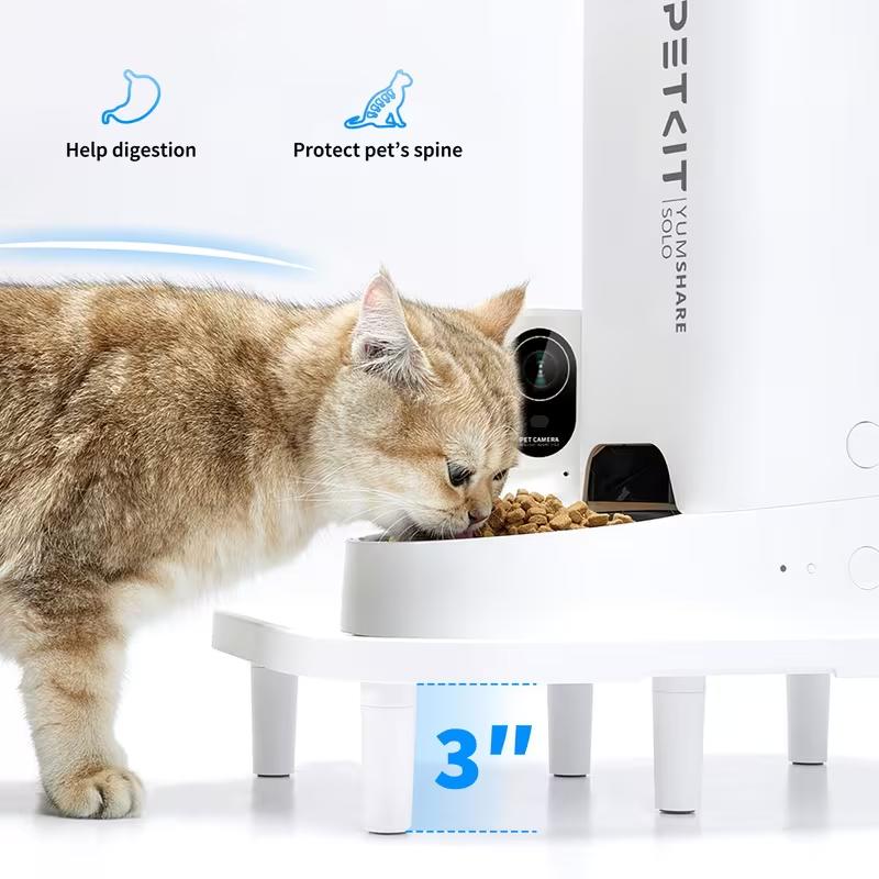 Originální PETKIT Automatický dávkovač krmiva pro kočky s vyvýšeným stojánkem Pet Supplies Je vhodný pro všechny dávkovače kromě první generace