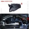 For 2007-2014 BMW X5 X6 (E70 E71) LCI Hyb Car Engine Upper Compartment Partition Panel 51717169419 51717169420 51717169421