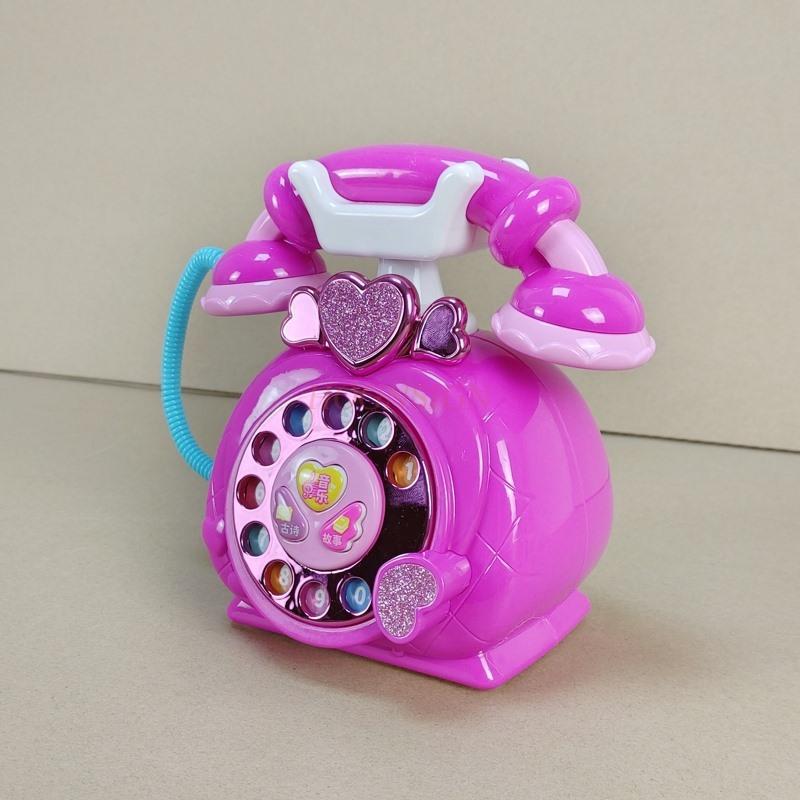Puzzle Mädchen Baby Telefon 2-3 Jahre Alt Kinder Telefon Spielzeug Prinzessinnen Telefon Emulation Festnetz Telefon Frühe Bildung