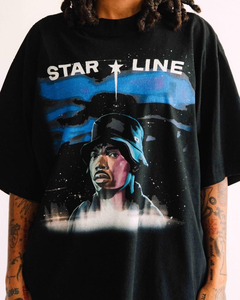Chance The Rapper Star Line Black Cotton All size S5XL Shirt IA424 Unisex T-Shirt M