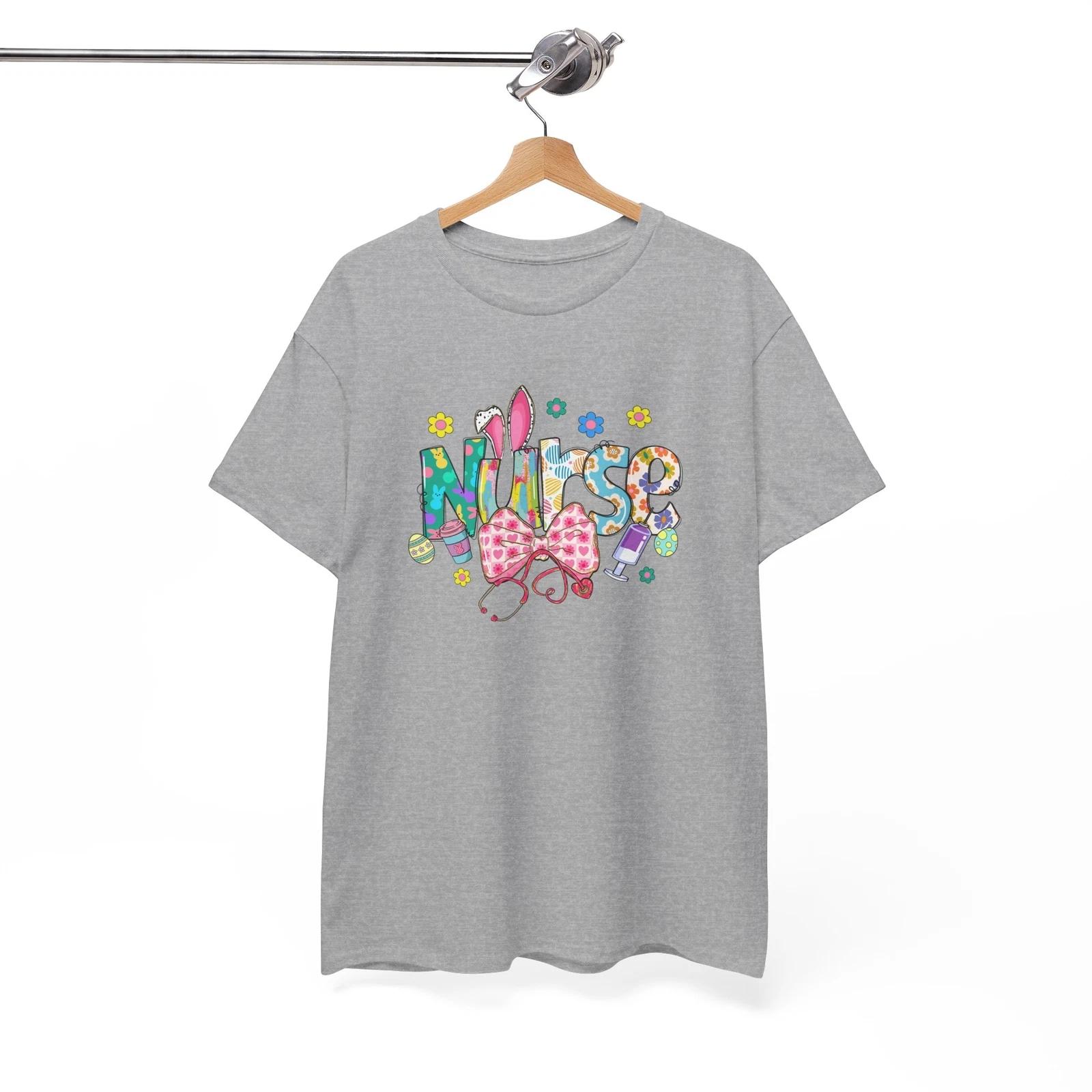 Nurses T-Shirt | Funny RN Humor Tee | easter nurse Shirt L