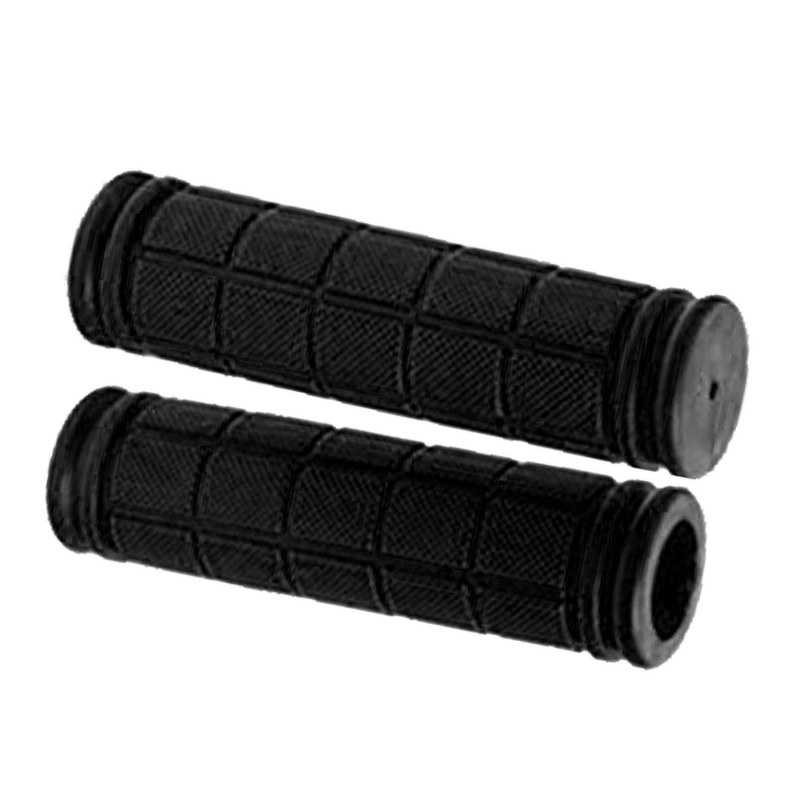 

1 Pair Cycling Handlebar Grips Soft Comfortable Non Slip Rubber Cycle Handle Grip for Fixed Gear Cycling Black Black чёрный