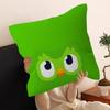 Funnyt D-Duolingo Pillow Covers Cartoon Sofa Decorative Home Double-sided Printing Short Plush Cute Cushion Cover