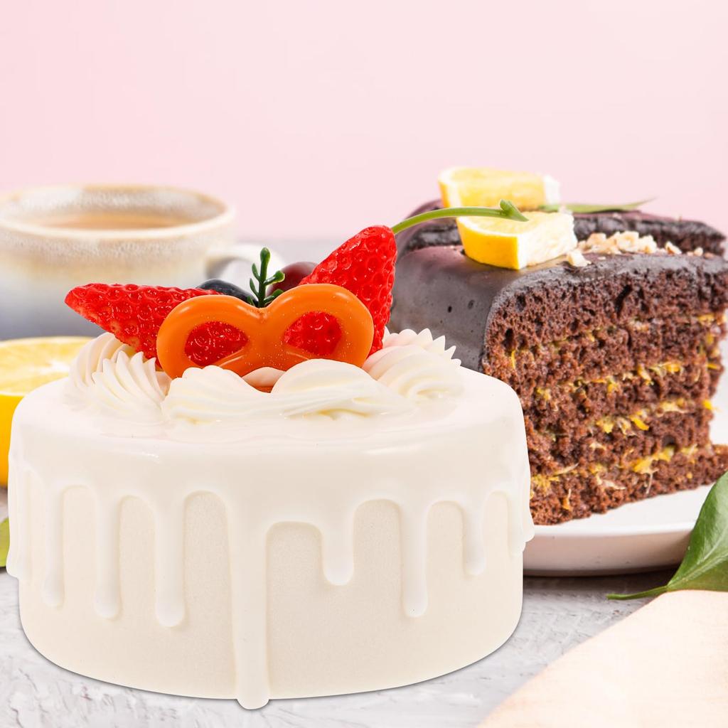 Generic Dummy Cake Fake Cake Food Model Toy Lifelike Realistic Sample Clay Cake Dummy Cake Base Birthday Anniversary Photo Shoot Half Birthday