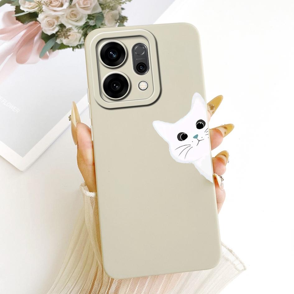 Cute Cartoon Phone Case For OPPO Reno 14 Cover Reno14 Pro Shockproof Silicone Funda Matte Bumper on OPPO Reno14Pro 5G Soft Shell