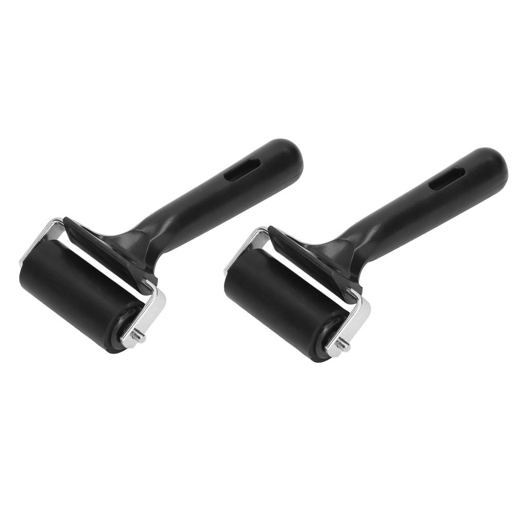 2 Pcs Brayer Roller 6cm Length Rubber Roller Art Ink Roller Tool for Printmaking Painting Crafting