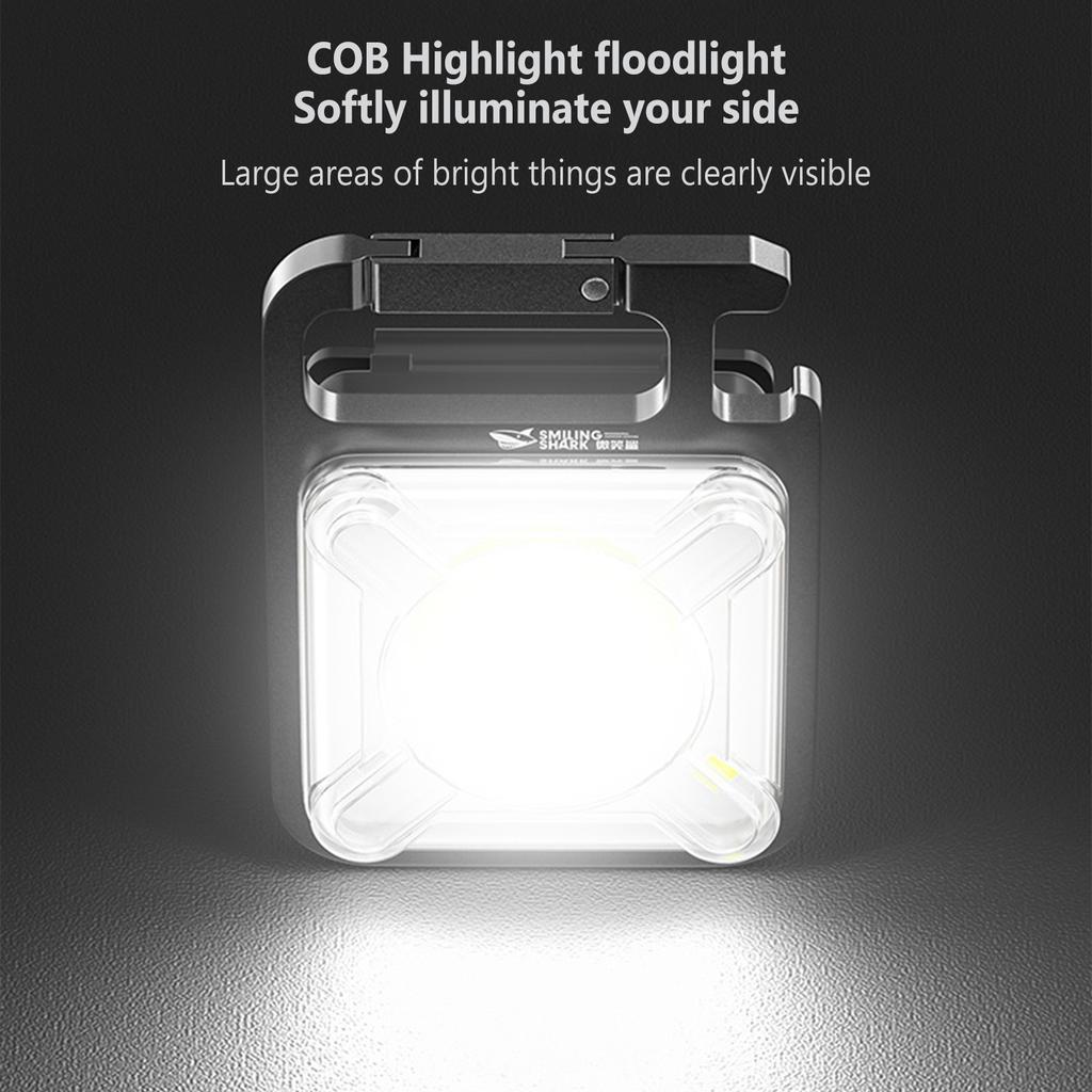 Cap Clip Light Headlamp Portable Work Light Mini Keychain Small Flashlight Rechargeable Camping Tent Lantern