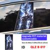 Anime Son Goku Car Stickers Car B-pillar Vinyl Decals Waterproof Auto Center Pillar Sticker Cover Scratches Decors Accessories