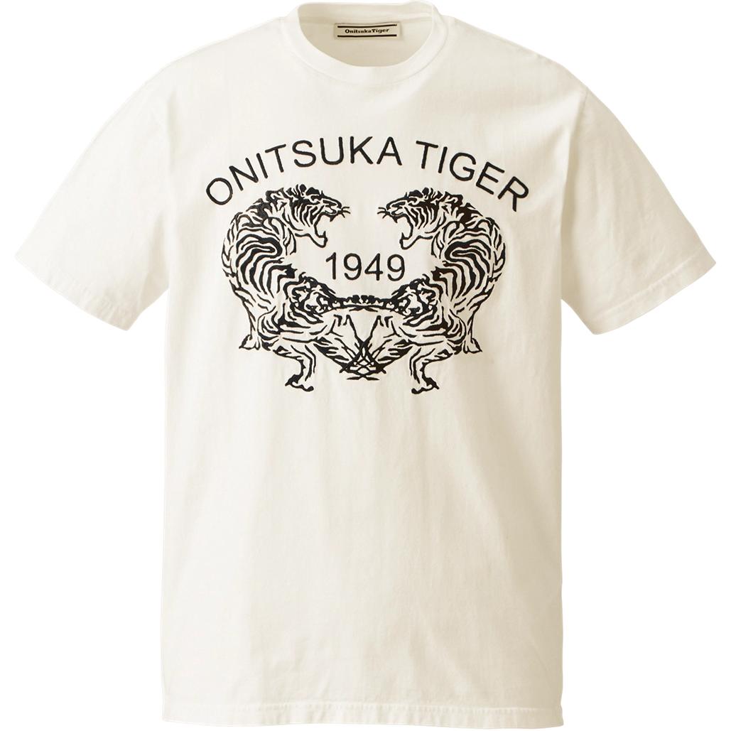 Onitsuka Tiger T Shirt Unisex Ecru 2183B458-701 M