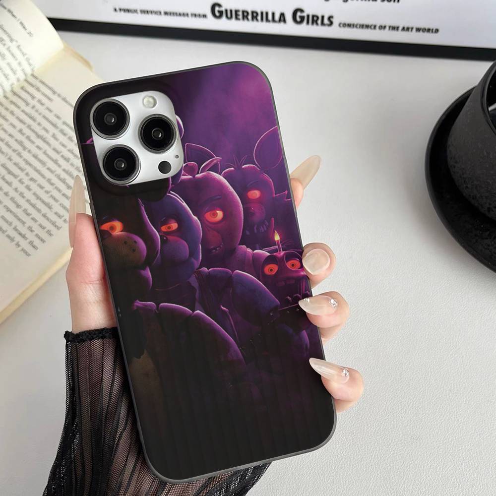 AmineF- Fnaf F-Five-nights-At-Freddys Handyhülle Für iPhone 16 15 17 Pro 13 14 Pro Max Plus Weiche Wellen-Silikon-Schutzhülle