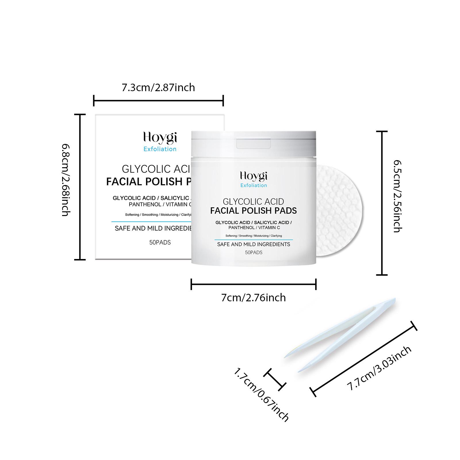 

Hoygi 50 ПАДОВ Отшелушивающие хлопковые диски, очищающие кожу лица, нежное увлажнение, осветляющие кожу хлопковые диски 50PADS