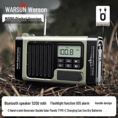 Warsun M390 Multifunction Emergency Radio Flashlight