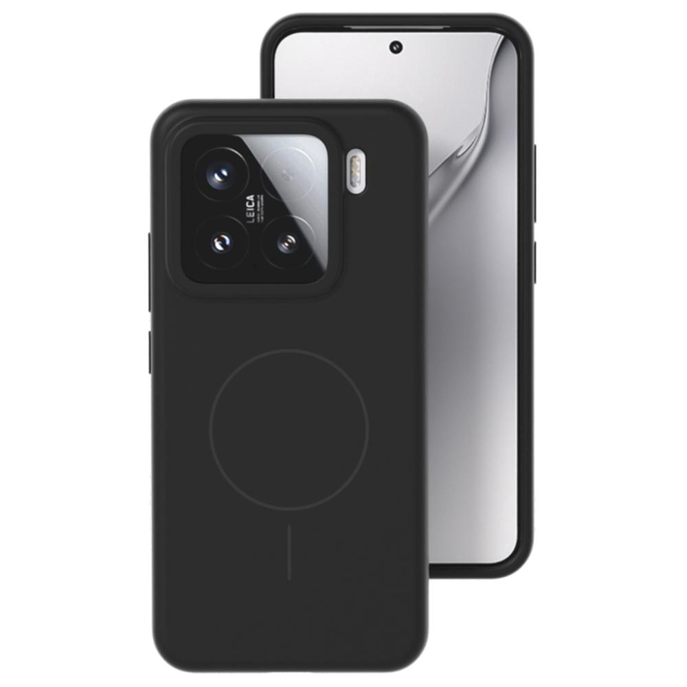 For Xiaomi 14 Pro Liquid Silicone Magnetic Case Skin-Touch Phone Cover