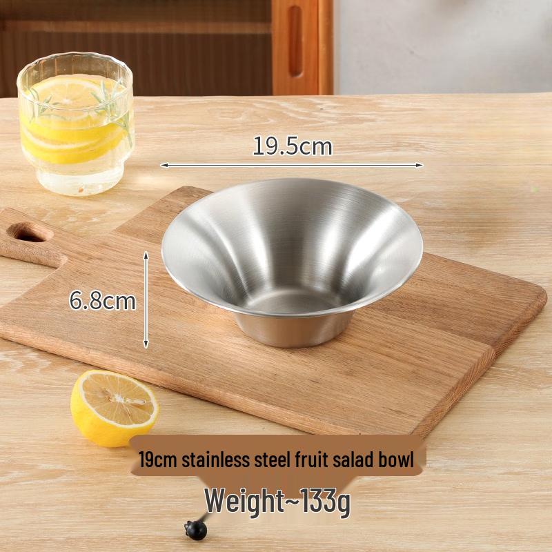 ZISIZ Stainless Steel Salad & Fruit Bowl Set