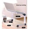 Portable Folding Holder Aluminum Alloy Laptop Stand Desk Bed Table Stand Notebook Computer Anti-Skid Bracket for 11-17 Inch