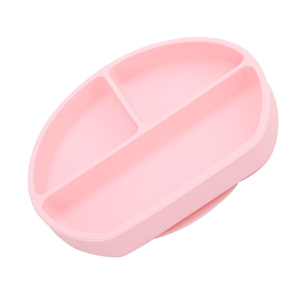 Baby Plates Silicone Divided Plate Dishwasher Microwave Washable Safe Toddlers Kids Plates