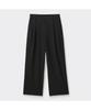 Keoseuuteommellou Black Loose Fit Tucked Pleats Pants Cwpam26432Bkx