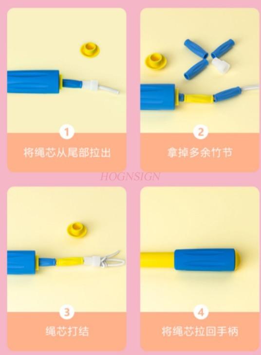 Special For Beginners In Children'S Skipping Rope Kindergarten Adjustable Bamboo Knot Rope
