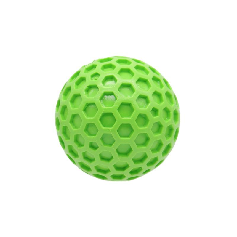 Hundespielzeug zur Selbstunterhaltung und gegen Langeweile, Wabenförmige Geräuschspielzeugbälle, Langlebiges Beißspielzeug für Haustiere, Hundeball-Zubehör