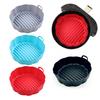 Air Fryer Liner Silicone Baking Tray High Temperature Resistant Pizza Pan Air Fryer Basket Accessory