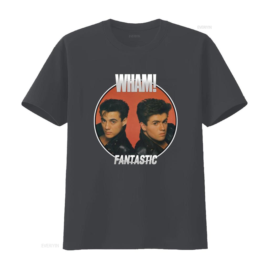 Wham George Michael Fantastic Album Cover Art Mens T Shirt Pop Music Tour Merch  vintage Washed fashion Stylish Stretched