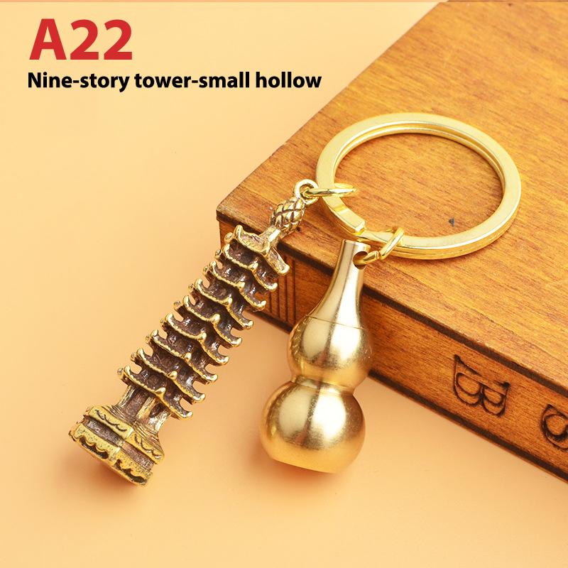 Tradicional Chinês Natural Feng Shui Cabaça Latão Mental Wu Lou Wu Lu Saúde