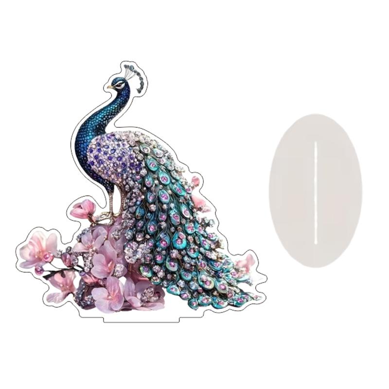 Dekoracyjna Figurka Dekoracja Smoka Do Biura Prezent na Parapetówkę Dekoracja Biurka Ornament 2D Akrylowy Ornament na Biurko