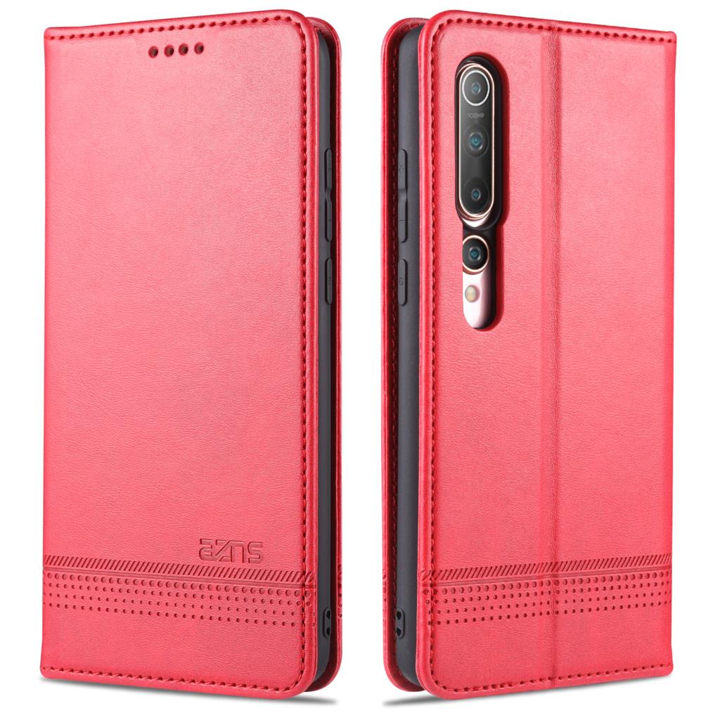 Capa de Couro Deluxe com Adsorção Magnética para Xiaomi Mi 10 / Mi 10 Pro 5G Capa Protetora Flip capa fundas