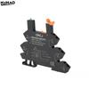 1Pcs Plastic SRM-RA501AND24-P1 Black Direct Current Ultra-Slim Relay Module Alternating Current Rail Type Slim Relay Base