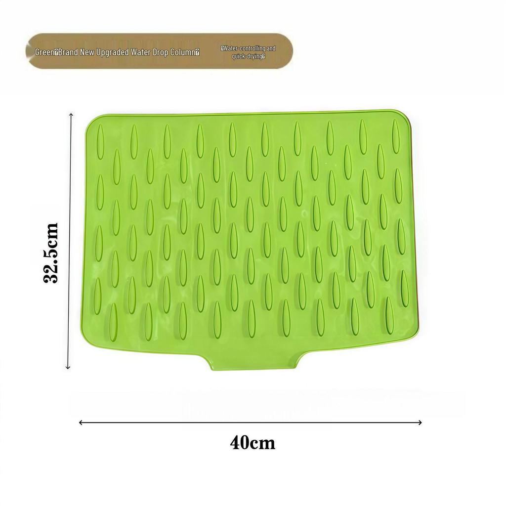 Non-Slip Heat-Resistant Silicone Kitchen Drain Mat & Countertop Protector