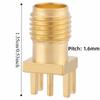 10PCS Copper SMA Female Connector 50 Ohm Impedance Gold Plated RF Connector 1.6mm Clip Edge RF Connector Adapter RF Applications