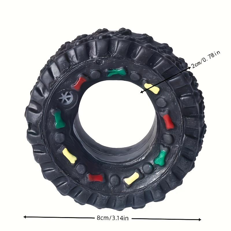1pc Durable Dog Chew Wheel Toy - Chew-Resistant Design Interactive Sound Teeth Training Play Supplies, Suitable for Puppies