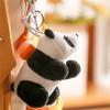 Bag Charm Cartoon Car Keychain Backpacks Key Ring Panda Keychain Plush Key Ring Plush Keychain
