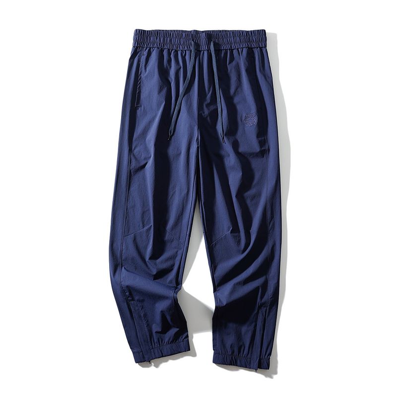 American Mountain Style Quick-Drying Cargo Pants Men s Summer Thin Straight-leg Pants Export Men s Pants Embroider Casual Pants Navy Blue XL