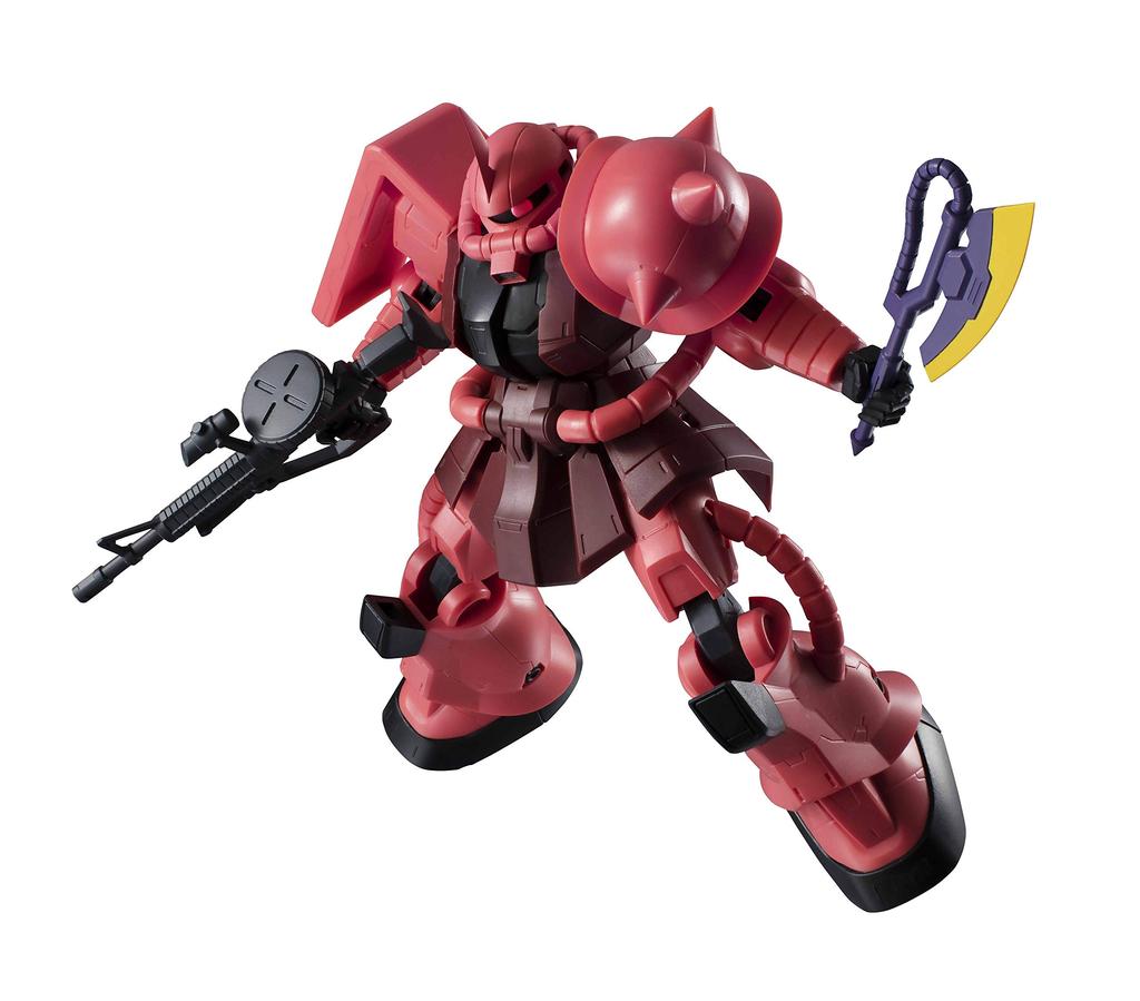 TAMASHII NATIONS GUNDAM UNIVERSE Mobile Suit Gundam ZAKU II 150mm figura articulada pintada MS-06S CHAR'S Aprox.. ABS y PVC