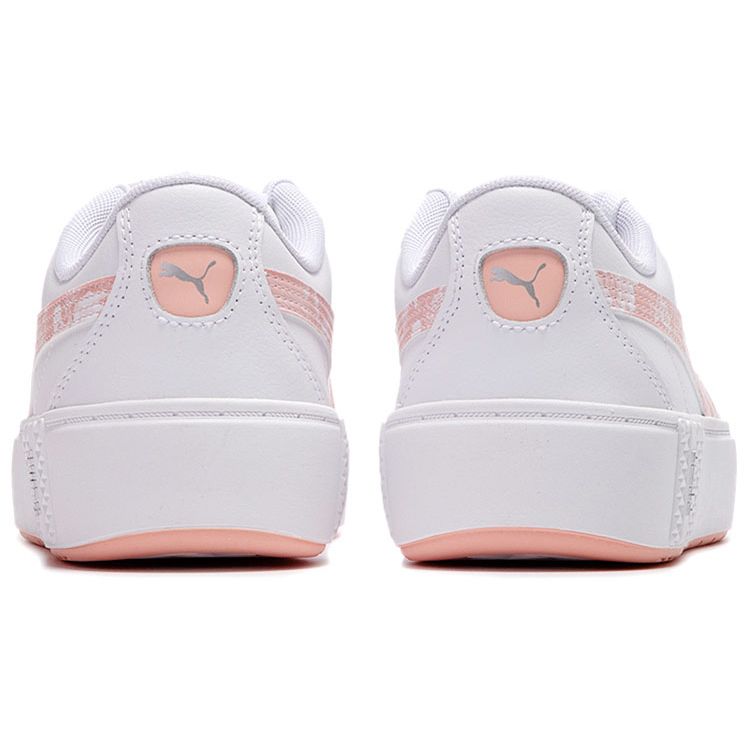 Puma Smash Platform V2 Untamed Su Casual Low-Top Sneakers Women sneakers White Apricot-Pink 368885-01