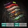 Artificial Luminous Shrimp Lure Soft Silicone Bait 1Pc 9cm 12g with Overweight Ultra-sharp Hook TPE Material Fish Accessories